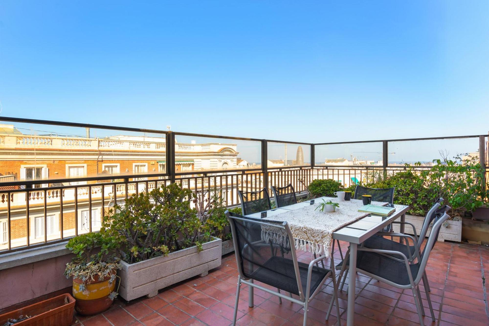 巴塞罗那Chic 3Br Retreat With Private Terrace公寓 外观 照片
